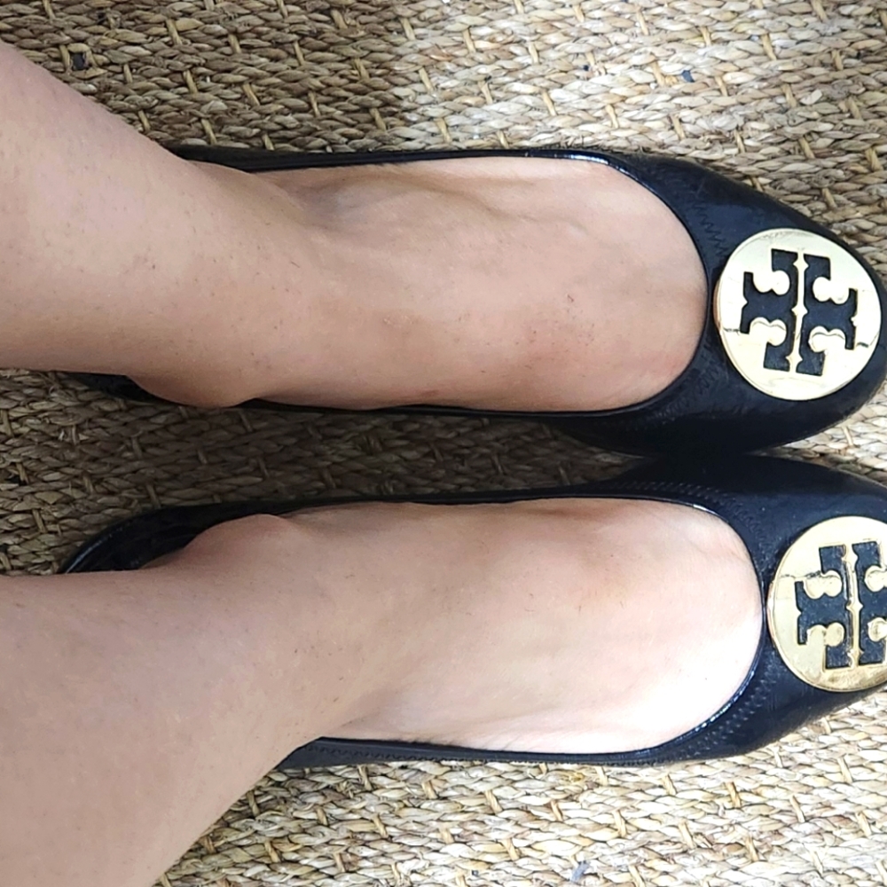 Tory Burch Reva Patent leather ballet flats woman's size 8